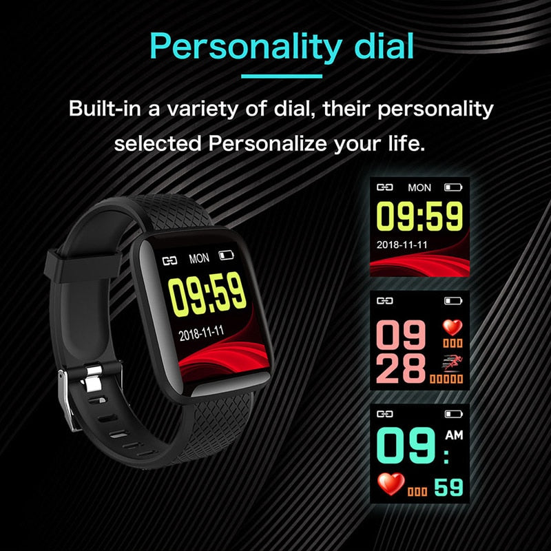 Smart Watches IP67 Waterproof Blood Pressure Heart Rate Monitor Watch Sport Smartwatch For Android IOS Apple Phone Men Women Kid