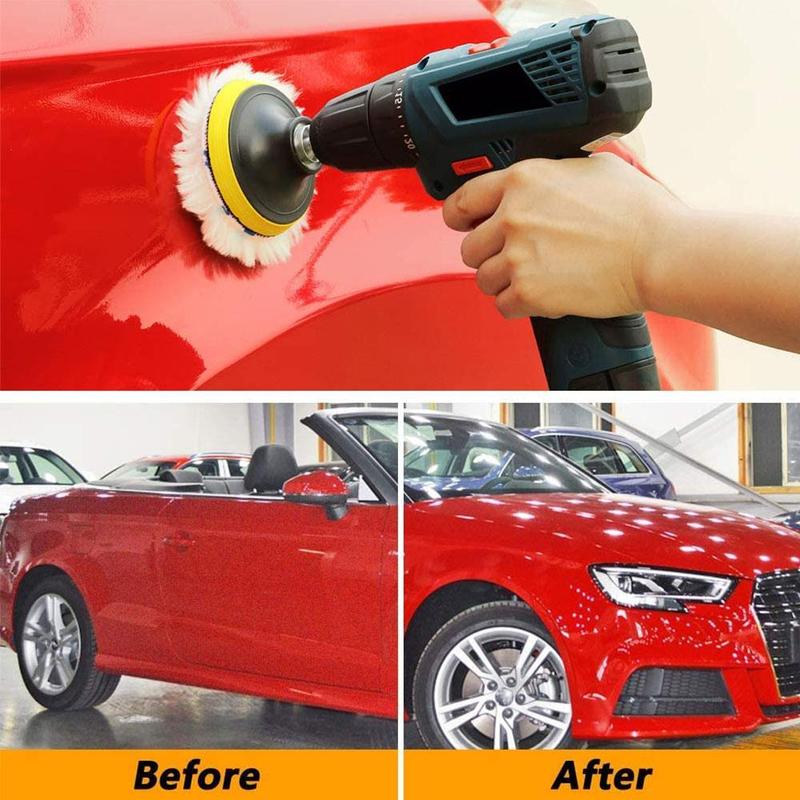 Universal Car Polish Pad 3/4inch For M10/M14 Soft Wool Machine Waxing Polisher Car Body Polishing Discs Cleaning Accessories