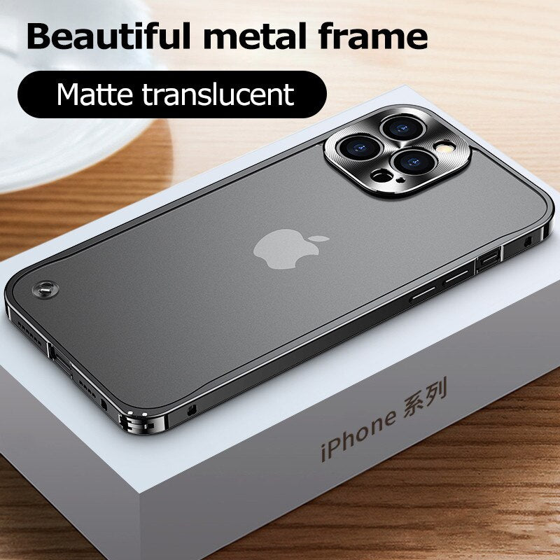 Metal Aluminum Alloy For Magsafe Magnetic Wireless Charging Case For iPhone 14 13 12 11 Plus Pro Max with Lens Protective
