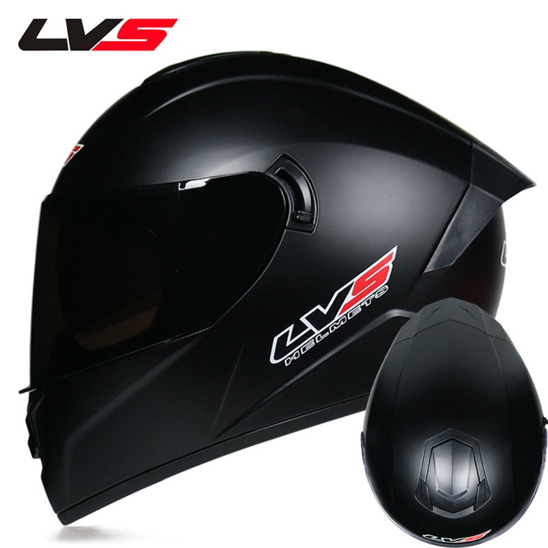 LVS 701 Motorcycle double mirror head helmet Dot certification capacete de moto Lining removable and washable casco moto