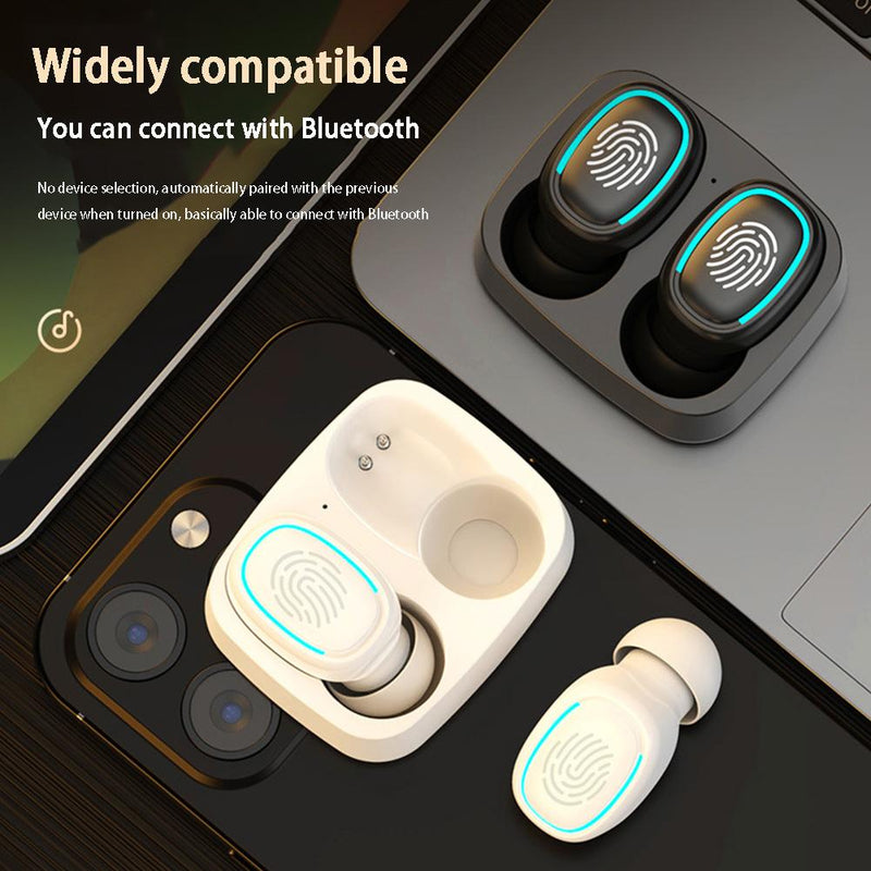 T1 Bluetooth-compatible Earphone Wireless Headphone StereoHeadset Sport Earbuds Mic With Charging Box For Smartphone