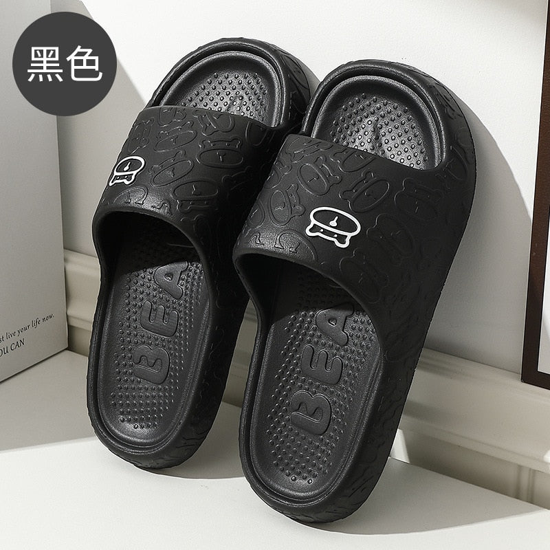 House Cloud Slipper Woman Teddy Bear Funny Summer Sandal Men Flip Flops Beach Non Slip Soft Home Flat Shoes Female Male Slide