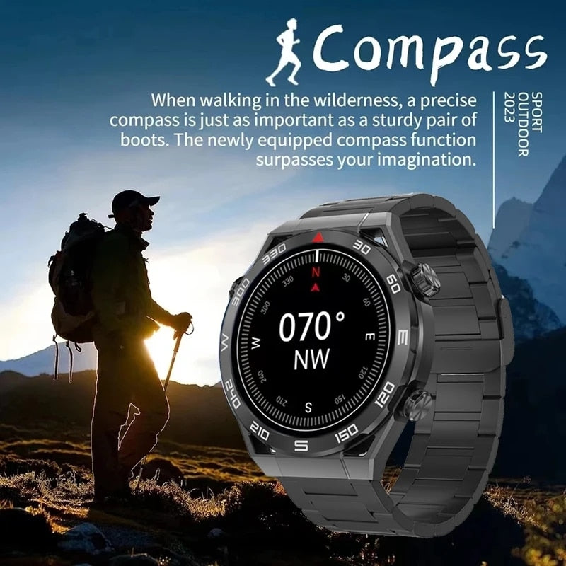 For HUAWEI Ultimate Smart Watch Men Bluetooth Call Compass NFC 100+ Sports GPS Tracker Motion Smartwatch Waterproof Watches 2023