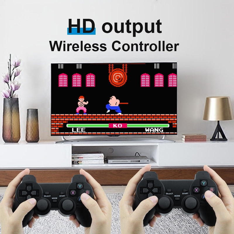 M8 TV Games console 64G Retro Handheld 20000 Game Player 4K HD Video Game Stick 2.4G Double Wireless Controller For PS1/FC/GBA