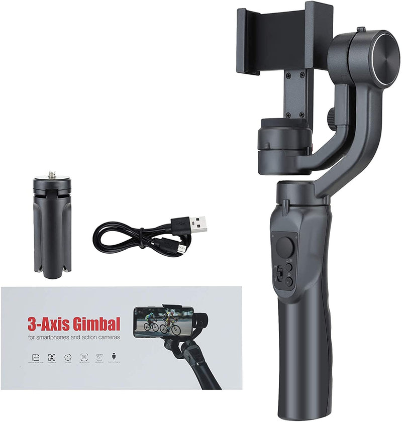 Q18 Desktop Cellphone Action Camera Holder Gimbal Handheld Stabilizer Selfie Stick Tripod Light for iPhone Xiaomi Smartphone New