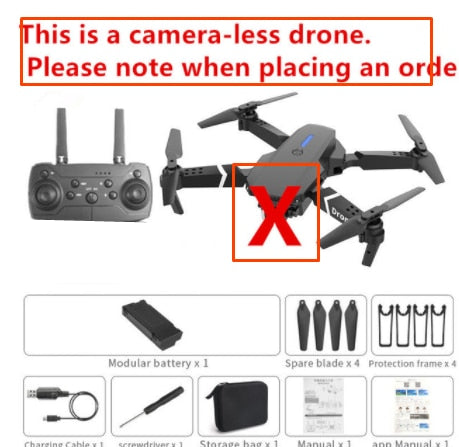 The new E88 professional drone WIFI FPV wide-angle HD 4K 1080P camera height hold foldable quadcopter children's gifts toys
