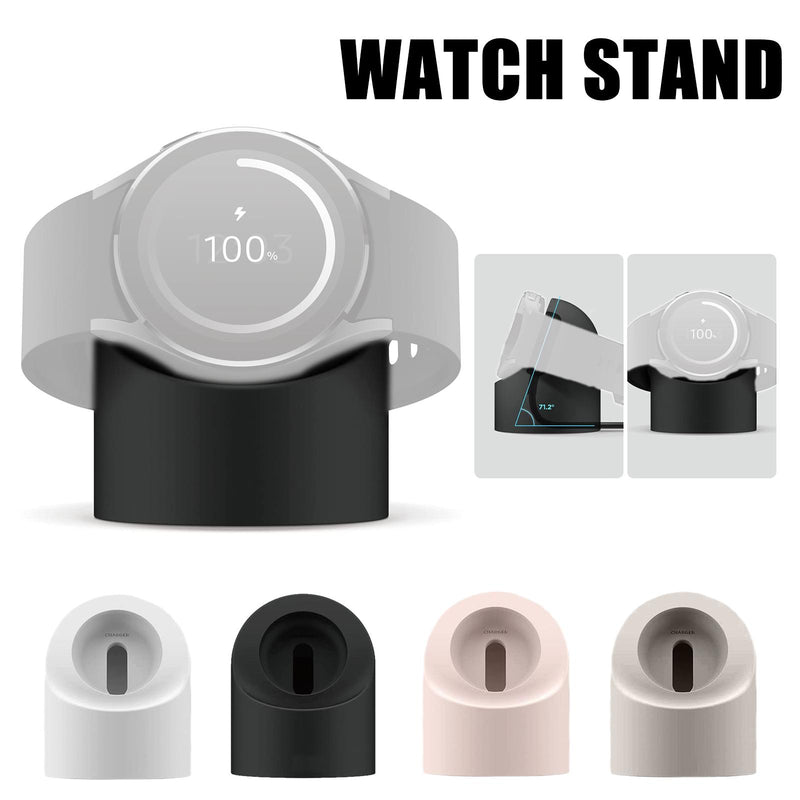 Silicone Charger Cradle Dock Wireless Charger Stand Dock Bracket For Samsung Galaxy Watch 3/4 Watch Charging Base