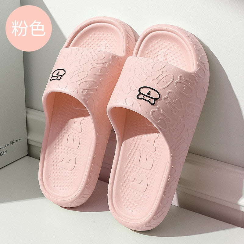 House Cloud Slipper Woman Teddy Bear Funny Summer Sandal Men Flip Flops Beach Non Slip Soft Home Flat Shoes Female Male Slide