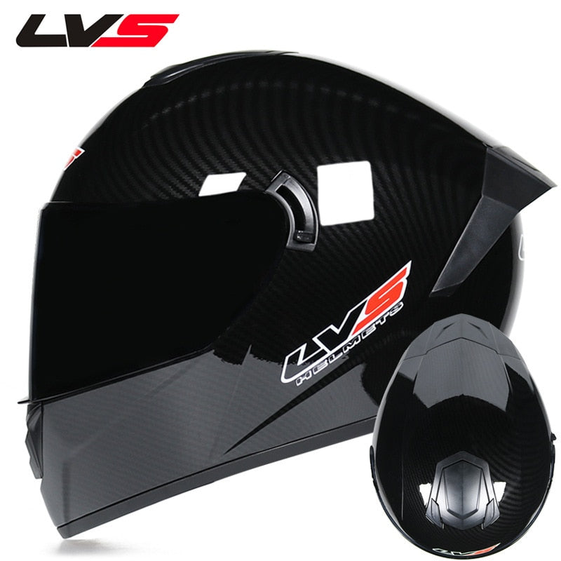 LVS 701 Motorcycle double mirror head helmet Dot certification capacete de moto Lining removable and washable casco moto